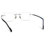 Luxury Design Blue Color Rimless Eyeglasses