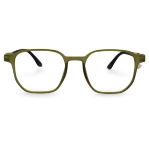 Olive Transparent Light-Weight Eyeglasses