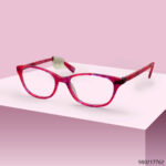 Cat-Eye Shape Pink Color Womens Eyeglasses