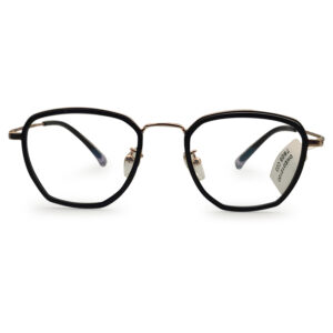 Metal & Fiber Mixed Unique Design Eyeglass