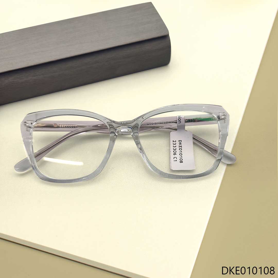 Cat eye shape Transparent Womens Eyeglass
