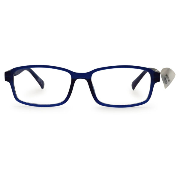 Classic Shape Blue Color Fiber Eyeglasses