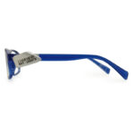Classic Shape Blue Color Fiber Eyeglasses