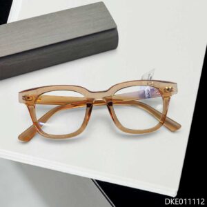 Orange Transparent Trendy Eyeglasses