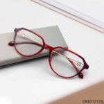 Semi Round Red Color Women's Eyeglasses