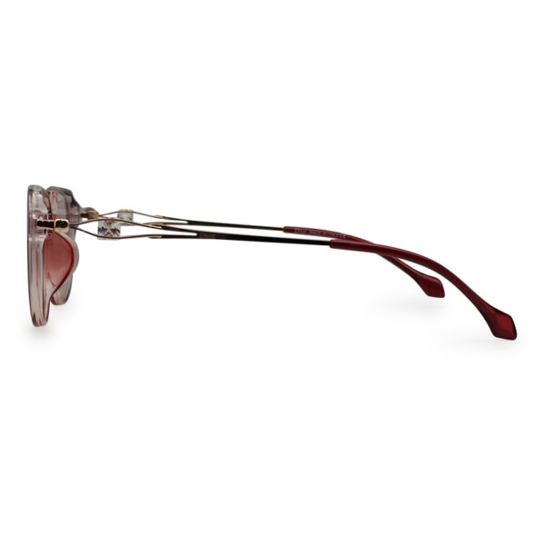 Semi Round Red Color Women's Eyeglasses