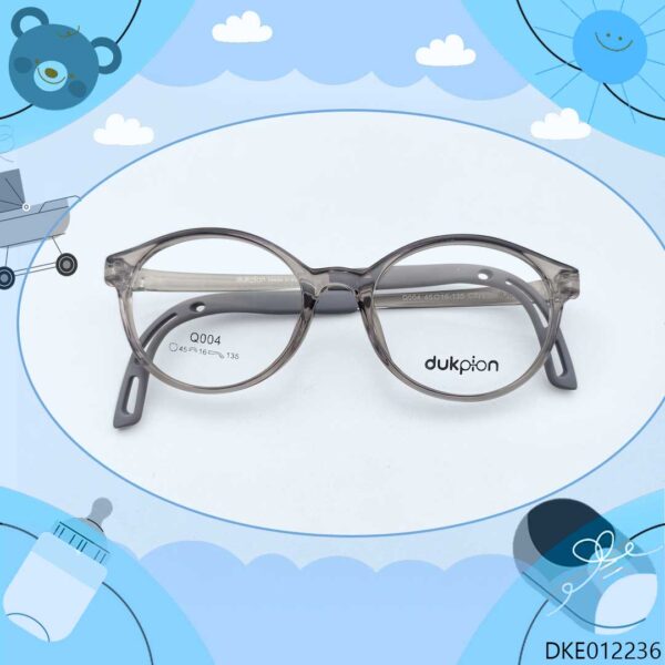 Round Shape Transparent Kid's Eyeglasses