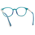 Turquoise Color Round Shape Kid's Eyeglasses
