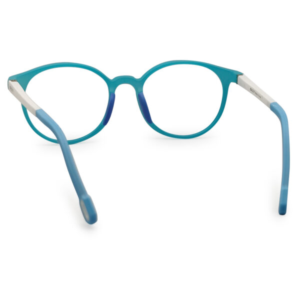 Turquoise Color Round Shape Kid's Eyeglasses