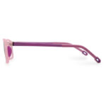 Pink Color Square Shape Kid's Eyeglasses