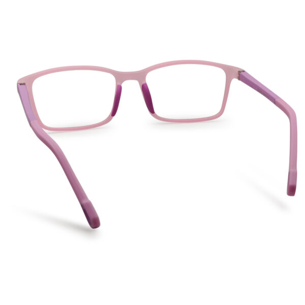 Pink Color Square Shape Kid's Eyeglasses