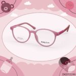 Pink Color Round Shape Kid's Eyeglasses