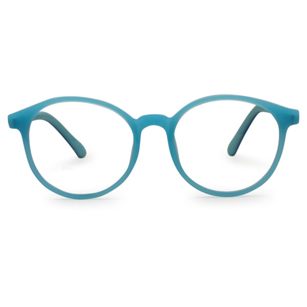 Round Shape Blue Kid's Eyeglasses