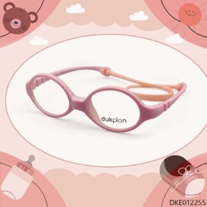 Pink Color Oval Shape Kid's Eyeglasses