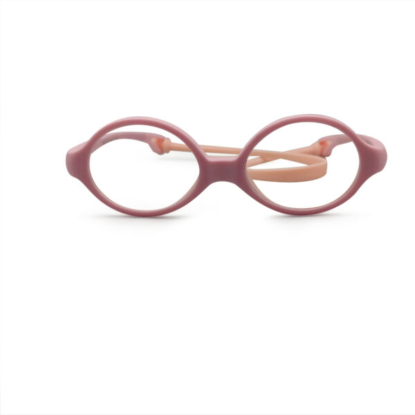 Pink Color Oval Shape Kid's Eyeglasses