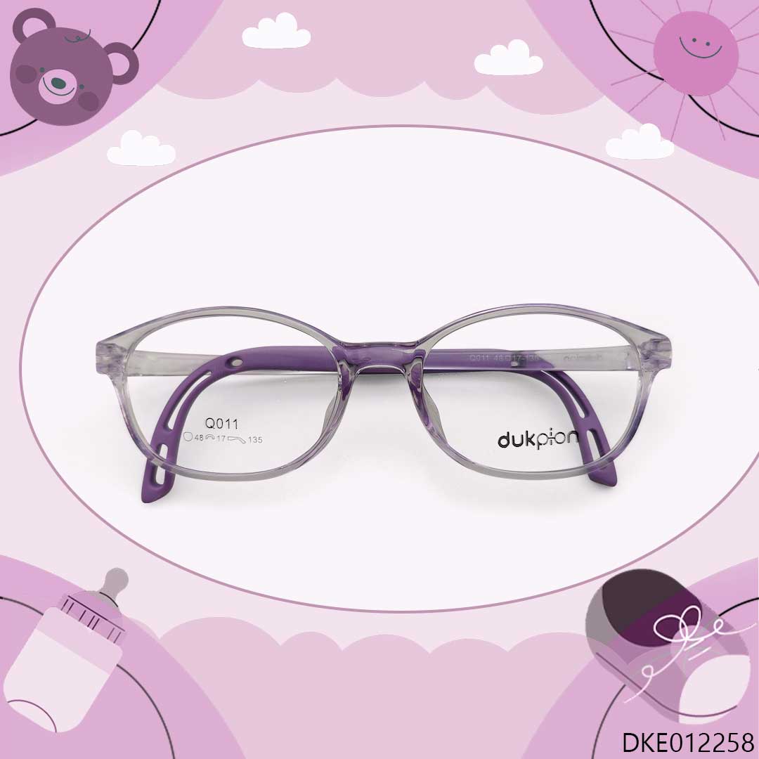 Purple & Transparent Mixed Kid's Eyeglasses