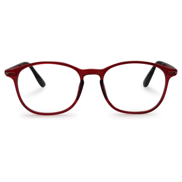 Red color Round Shape Kid's Eyeglasses
