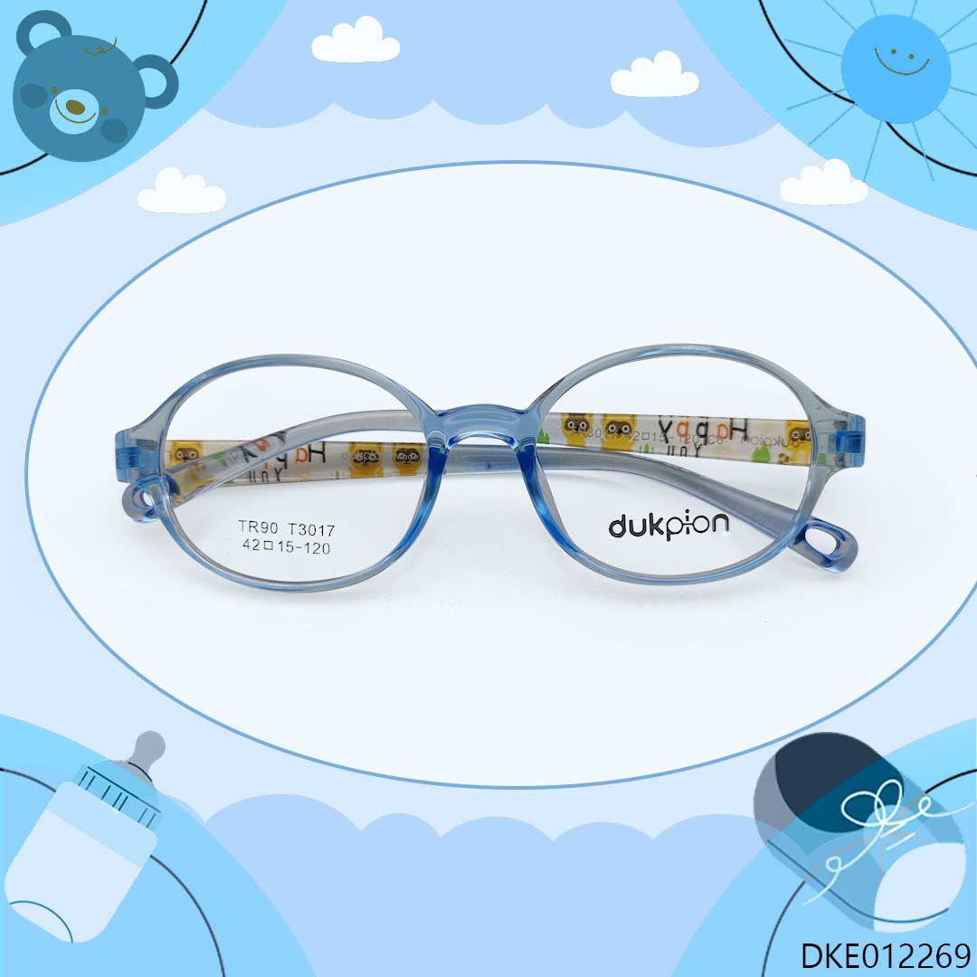 Blue Transparent Sylish Kid's Eyeglasses