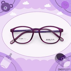Purple Color Flexible Kid's Eyeglasses