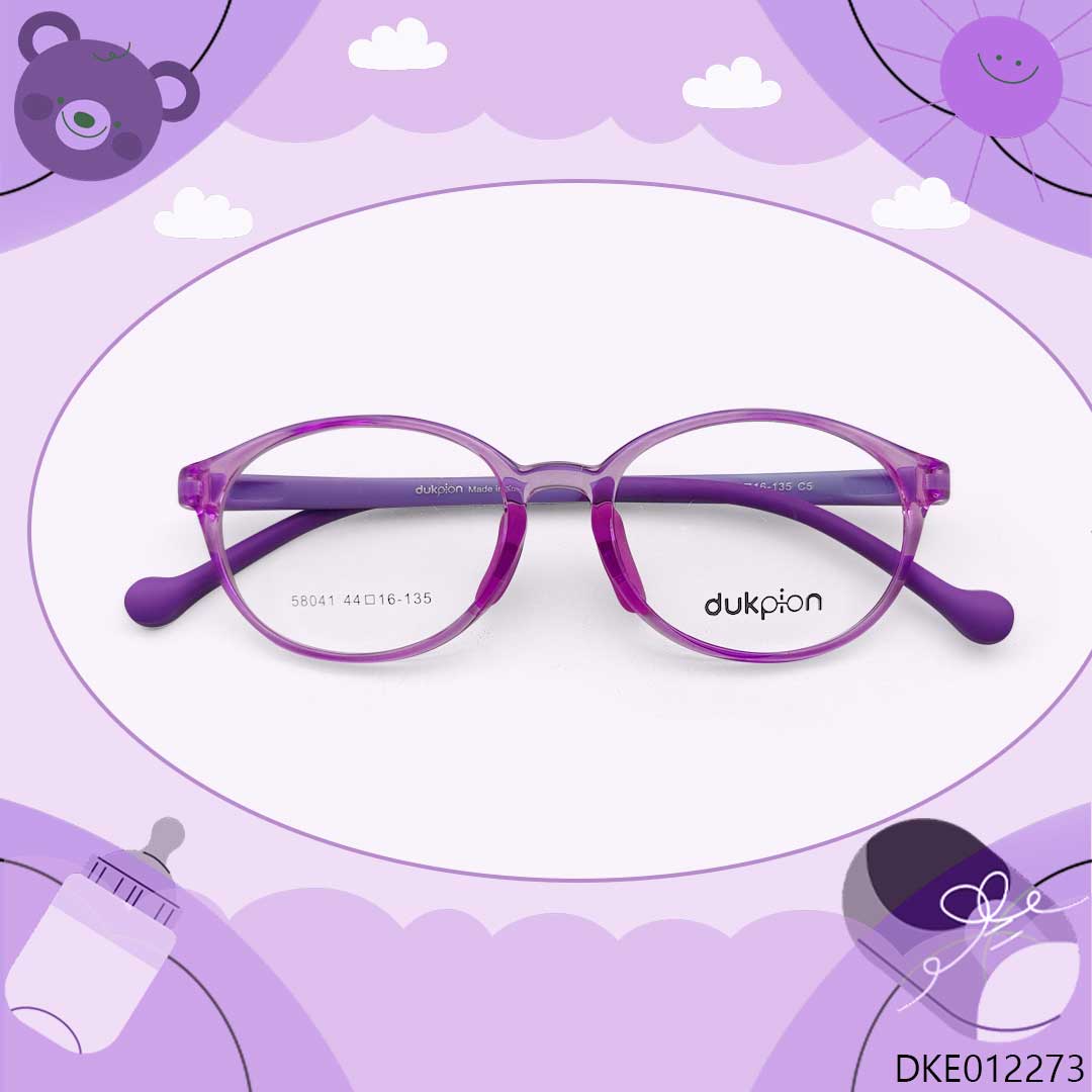 Purple Color Stylish Design Kid's Eyeglasses