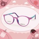 Pink Color Round Shape Kid's Eyeglasses
