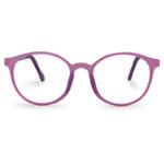 Pink Color Round Shape Kid's Eyeglasses