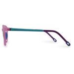 Pink Color Round Shape Kid's Eyeglasses