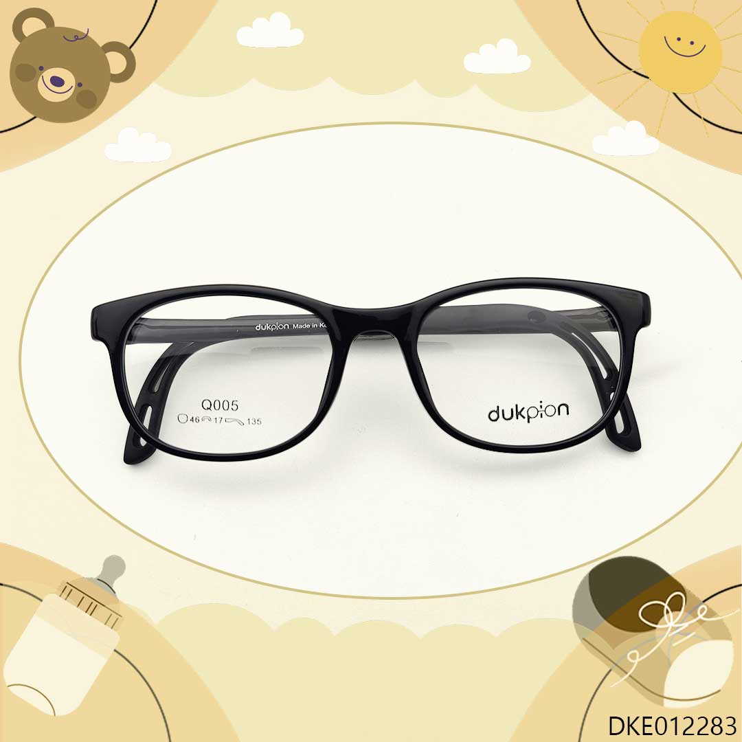 Black Color Flexible Kid's Eyeglasses