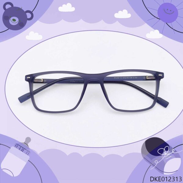 Purple Color Square Shape Kid's Eyeglasses