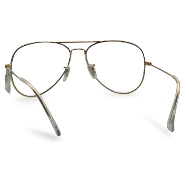 Golden Color Aviator Shape Eyeglasses
