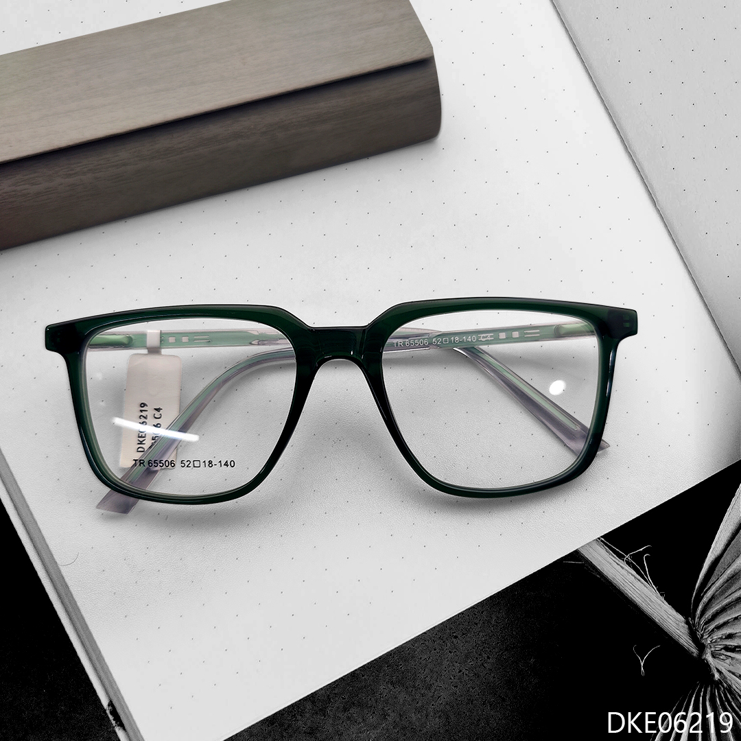 Green Color Square Shape Eyeglasses