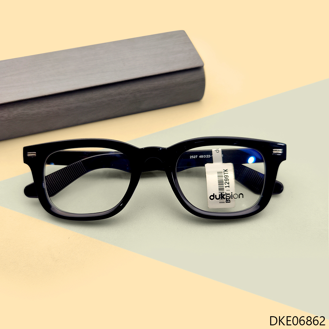 Black color Square Shape Bold Eyeglasses