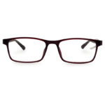 Red Color Square Shape Economy Eyeglasses