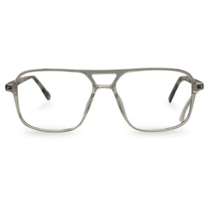 Transparent Color Double Bar Eyeglasses
