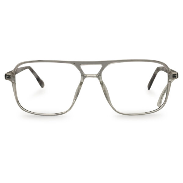Transparent Color Double Bar Eyeglasses