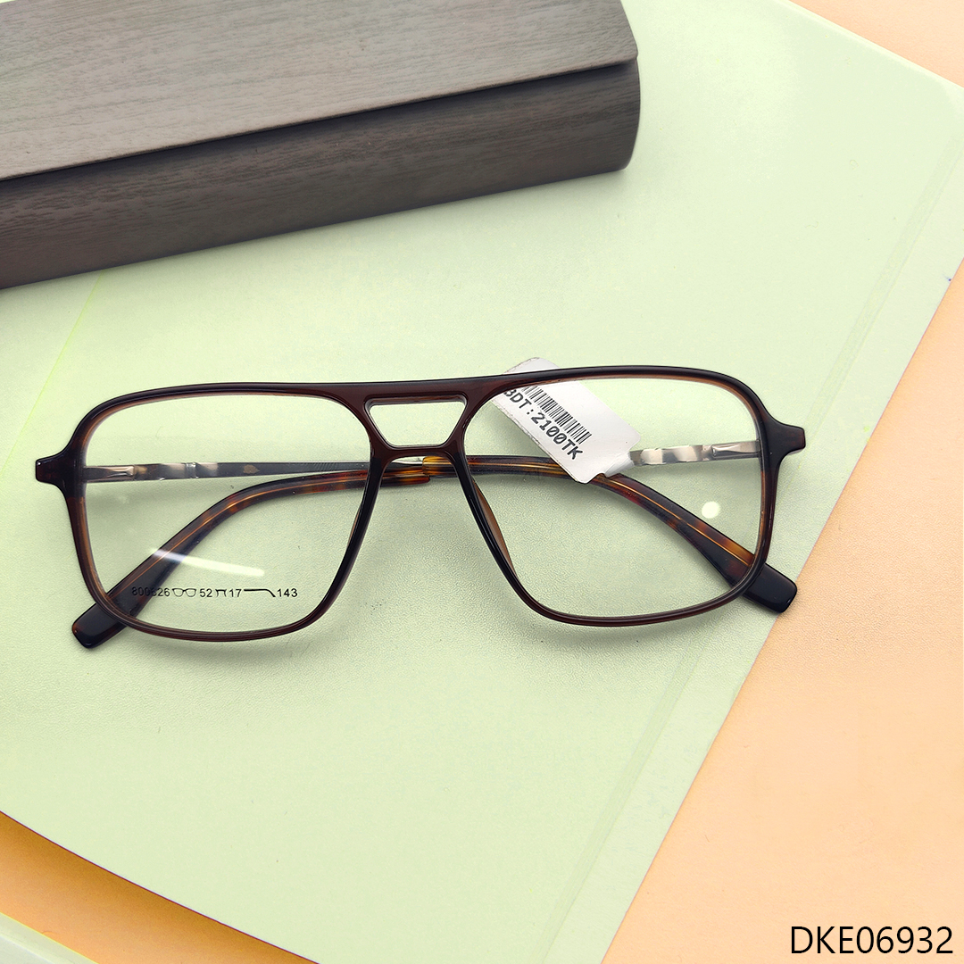 Mixed Color Double Bar Eyeglasses