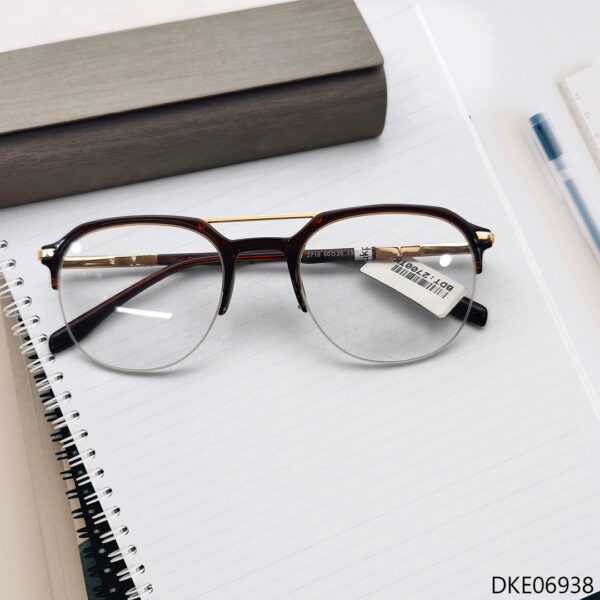 Double Bar Halfrim Deisgn Eyeglasses