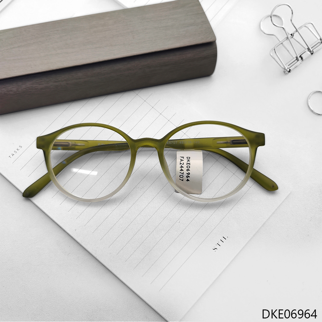 Olive Transparent Light-Weight Eyeglasses