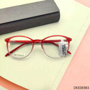 Red Color Round Shape Eyeglasses