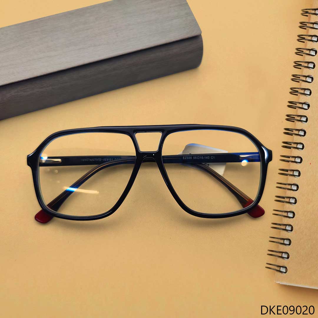 Double Bar Aviator Shape Eyeglasses