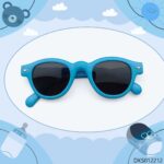 Round Shape Blue Color Kid's Sunglasses