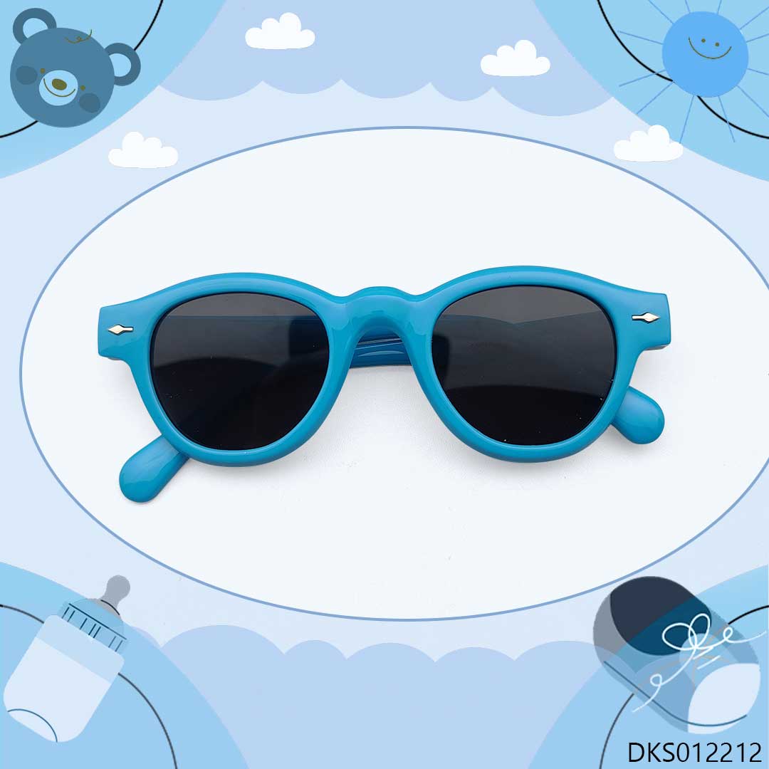 Round Shape Blue Color Kid's Sunglasses