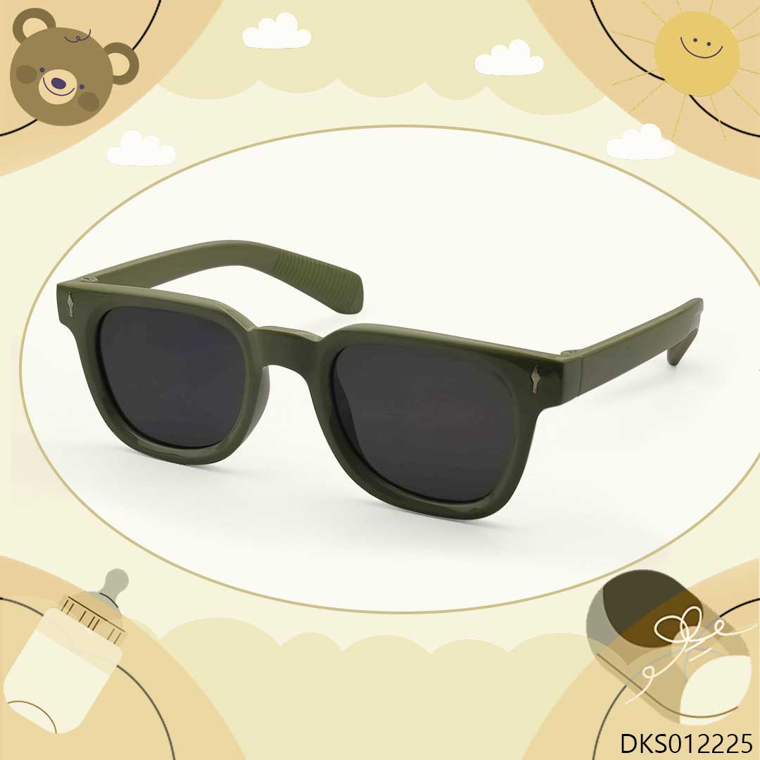 Stylish Olive Green Kids Sunglasses