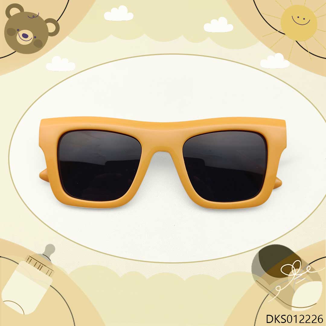 Unique Design Yellow Frame Kids Sunglasses