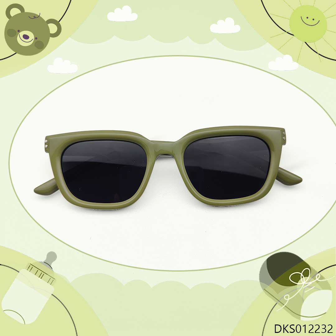 Stylish Olive Green Kids Sunglasses