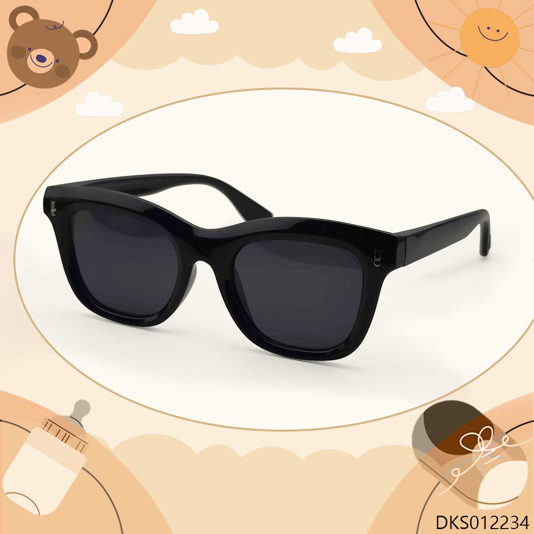 Pure Black Smart Kids Sunglasses