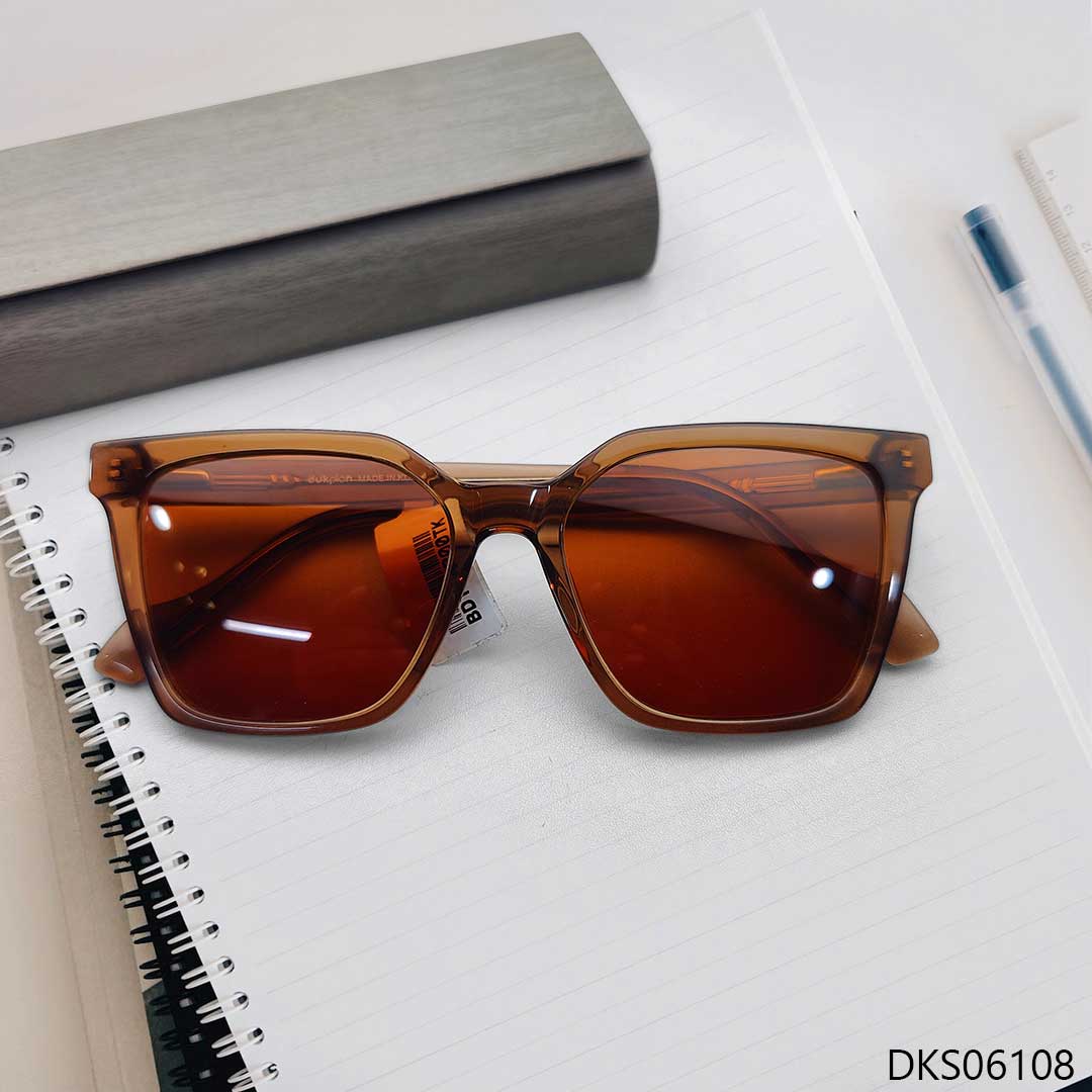 Brown Transparent Color Sunglasses