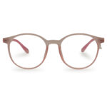 Pink Transparent Round Shape Eyeglasses