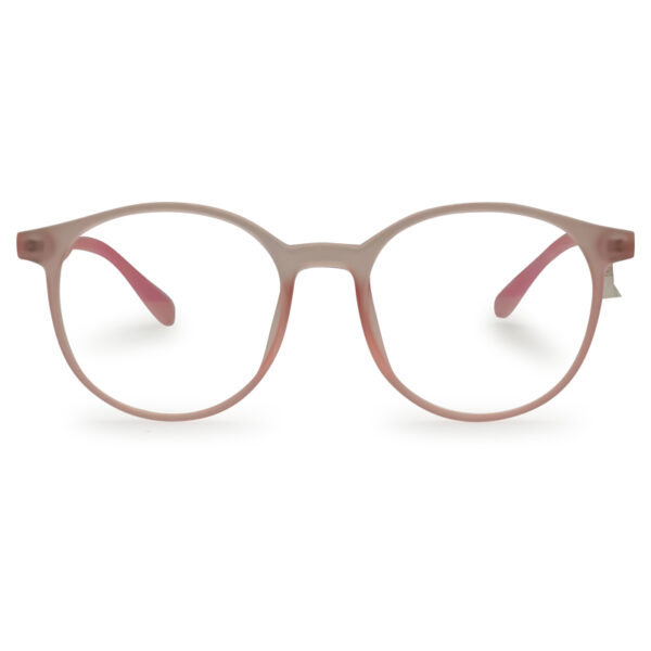 Pink Transparent Round Shape Eyeglasses