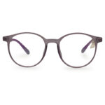 Purple Transparent Round Shape Eyeglasses